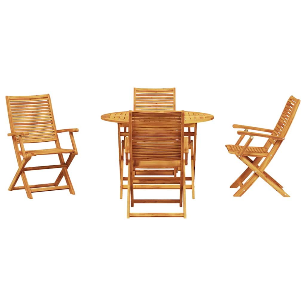 Set da Pranzo per Giardino 5 pcs Marrone
