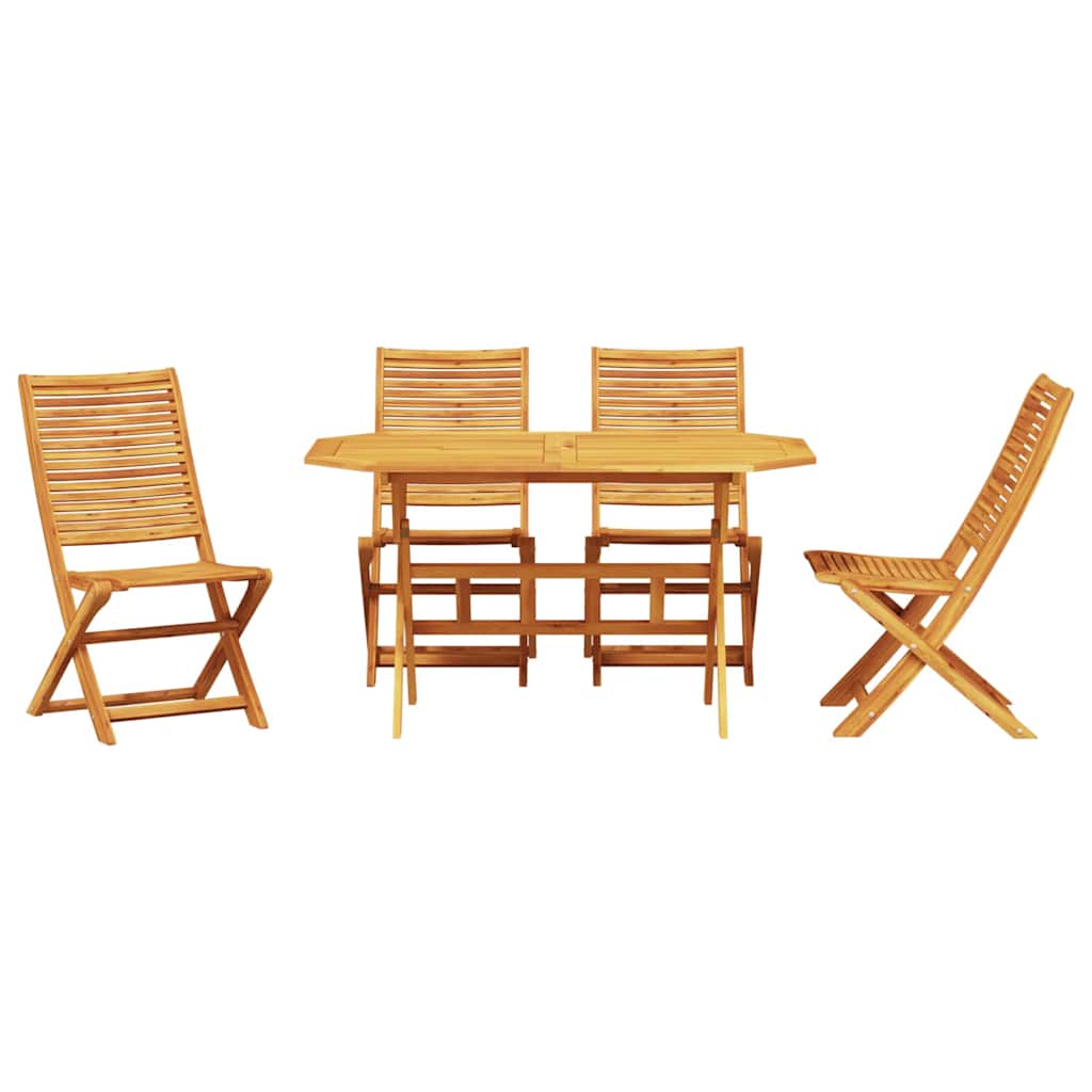 Set da Pranzo per Giardino 5 pcs Marrone | homemem39