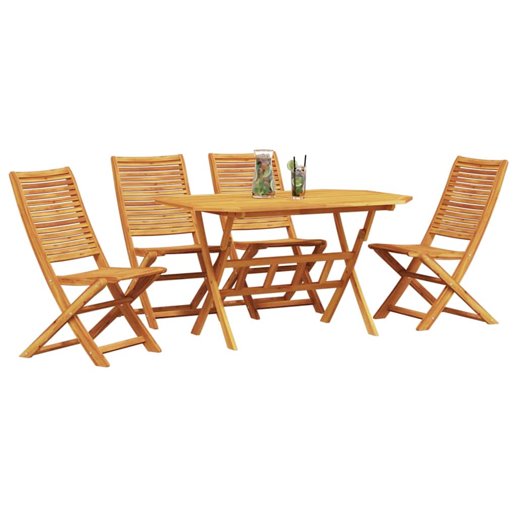 Set da Pranzo per Giardino 5 pcs Marrone | homemem39