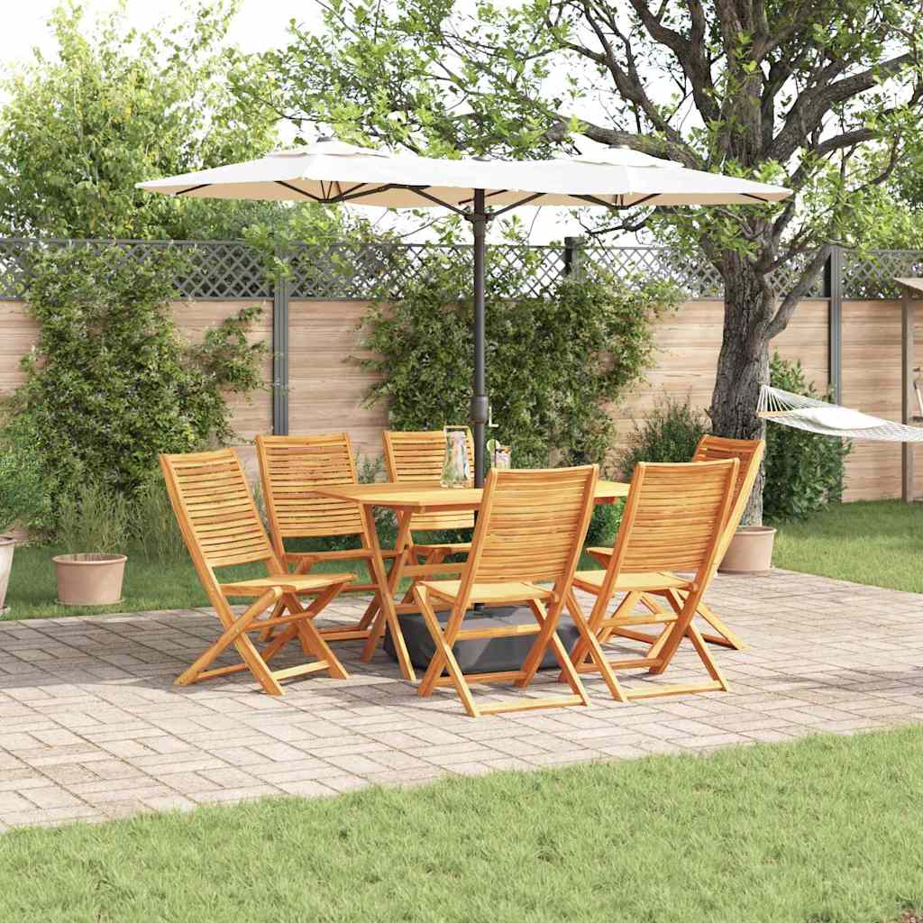 Set da Pranzo per Giardino 7 pcs Marrone | homemem39