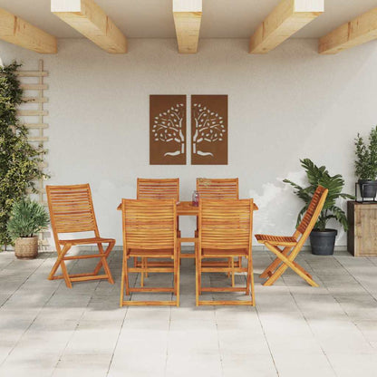 Set da Pranzo per Giardino 7 pcs Marrone | homemem39