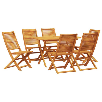 Set da Pranzo per Giardino 7 pcs Marrone | homemem39
