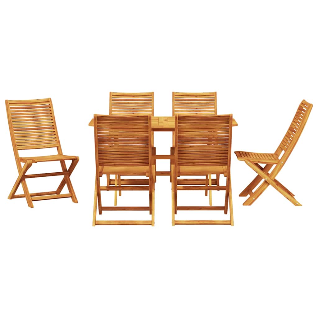 Set da Pranzo per Giardino 7 pcs Marrone | homemem39