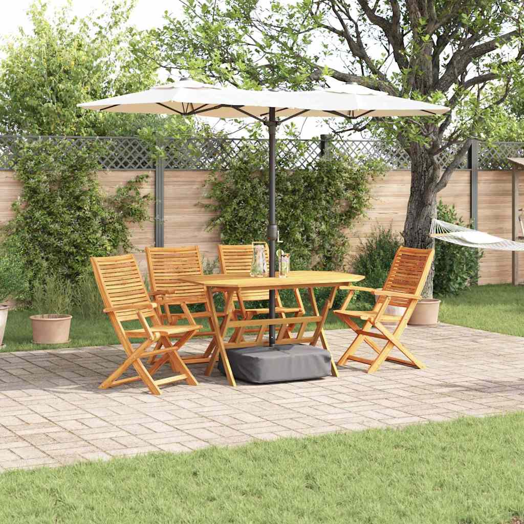 Set da Pranzo per Giardino 5 pcs Marrone | homemem39