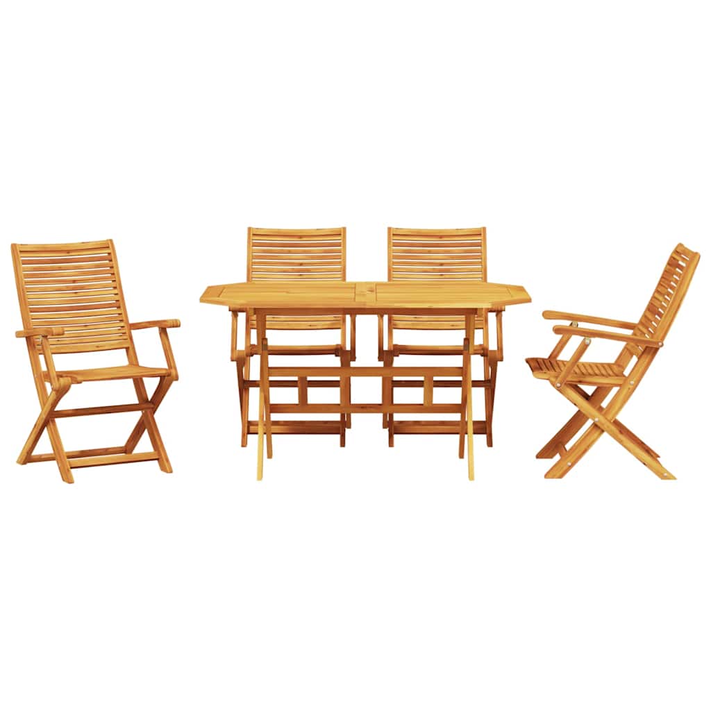 Set da Pranzo per Giardino 5 pcs Marrone | homemem39