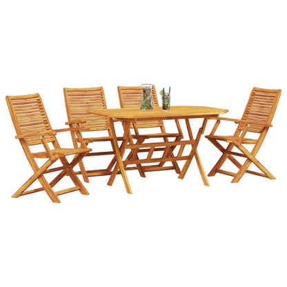 Set da Pranzo per Giardino 5 pcs Marrone