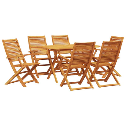 Set da Pranzo per Giardino 7 pcs Marrone | homemem39