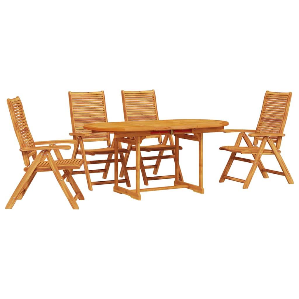 Set da Pranzo per Giardino 5 pcs Marrone