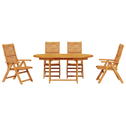 Set da Pranzo per Giardino 5 pcs Marrone