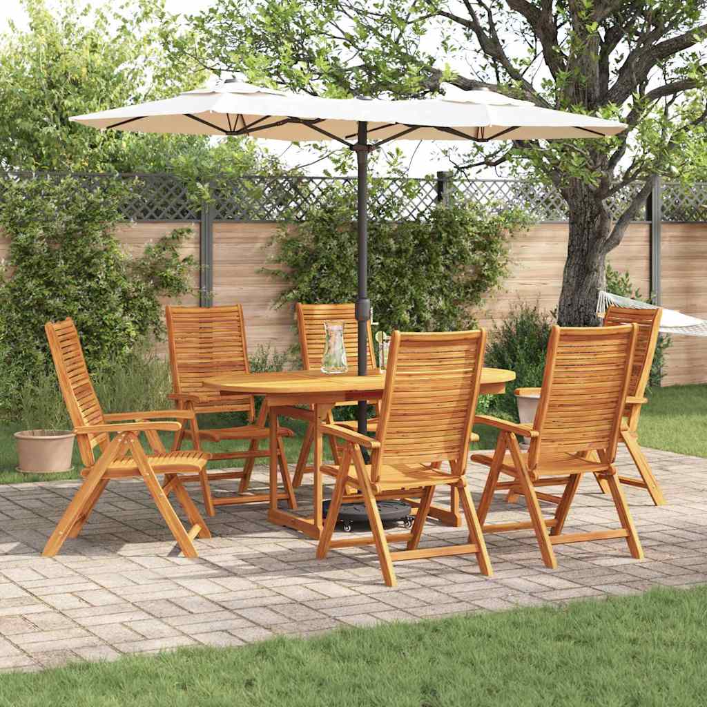 Set da Pranzo per Giardino 7 pcs Marrone | homemem39