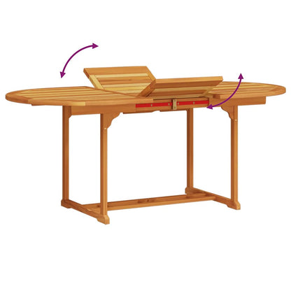 Set da Pranzo per Giardino 7 pcs Marrone