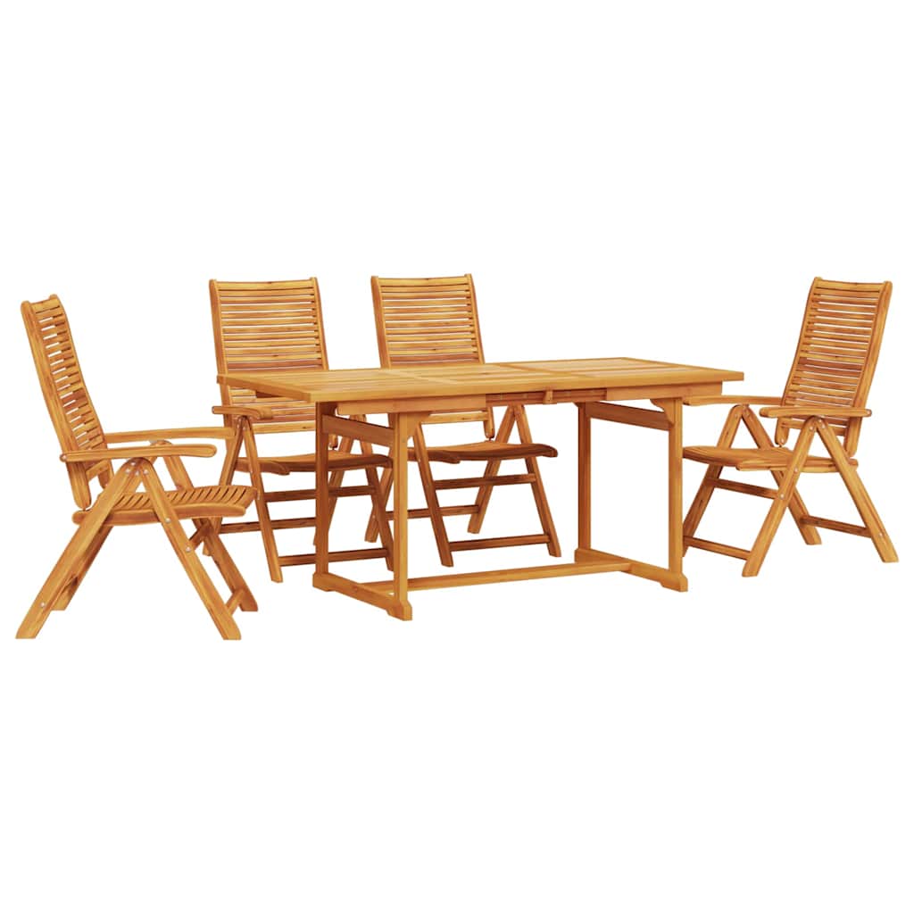 Set da Pranzo per Giardino 5 pcs Marrone