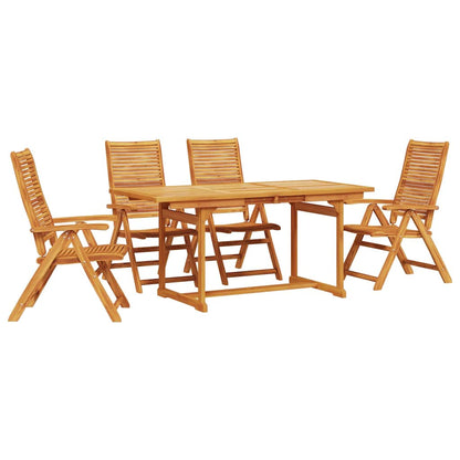 Set da Pranzo per Giardino 5 pcs Marrone
