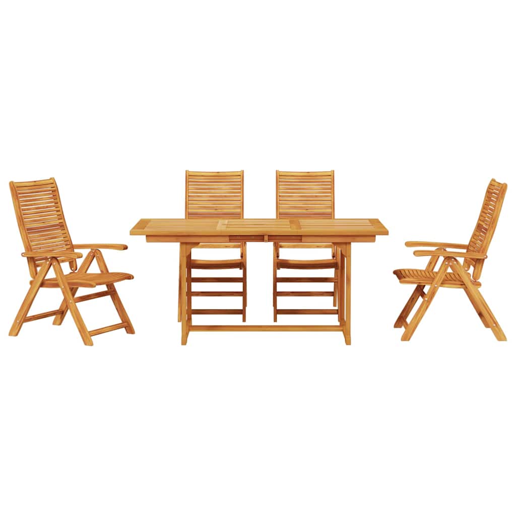 Set da Pranzo per Giardino 5 pcs Marrone