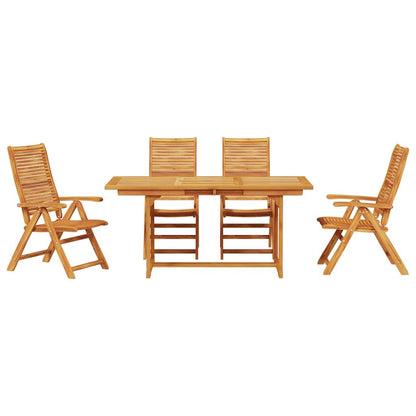 Set da Pranzo per Giardino 5 pcs Marrone