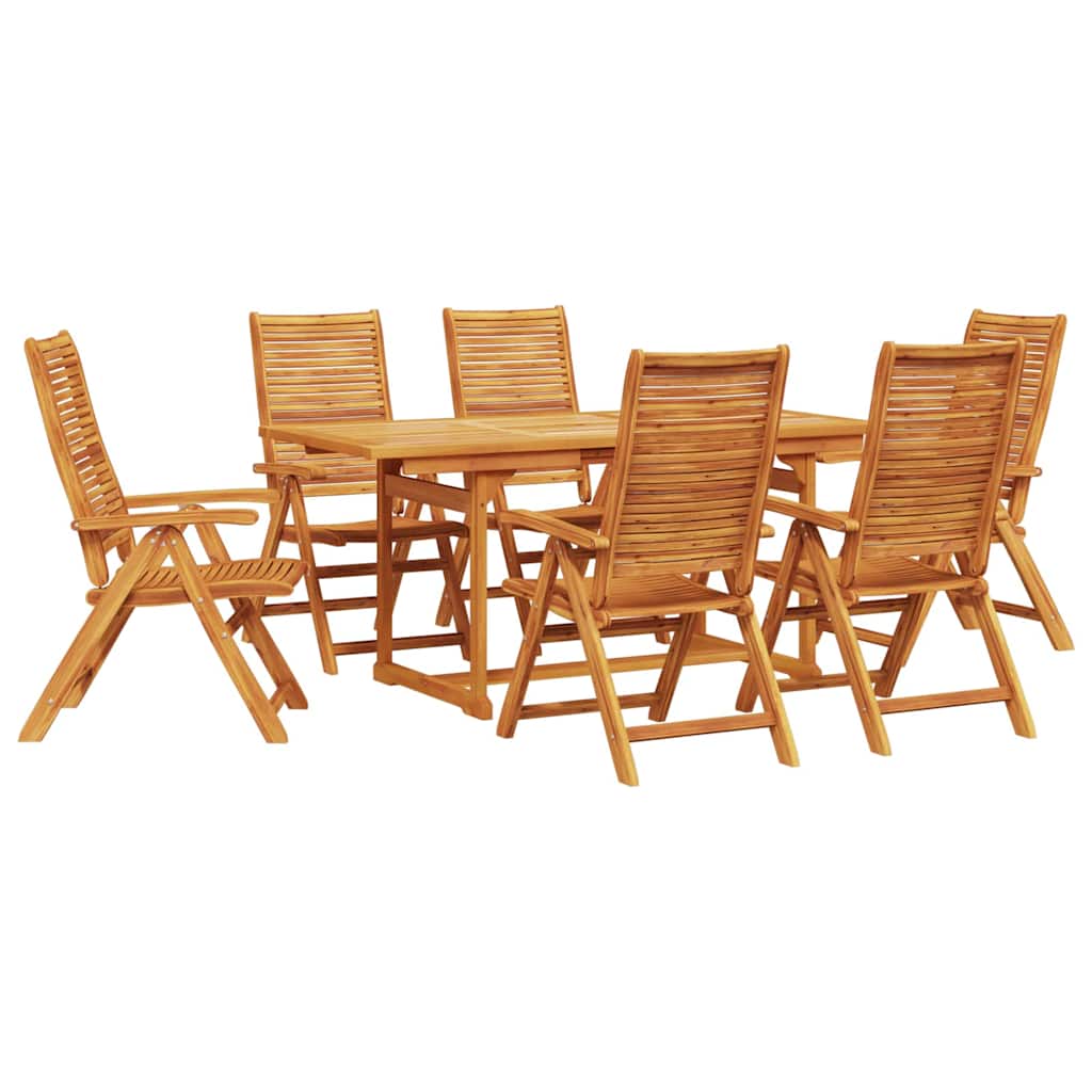 Set da Pranzo per Giardino 7 pcs Marrone | homemem39