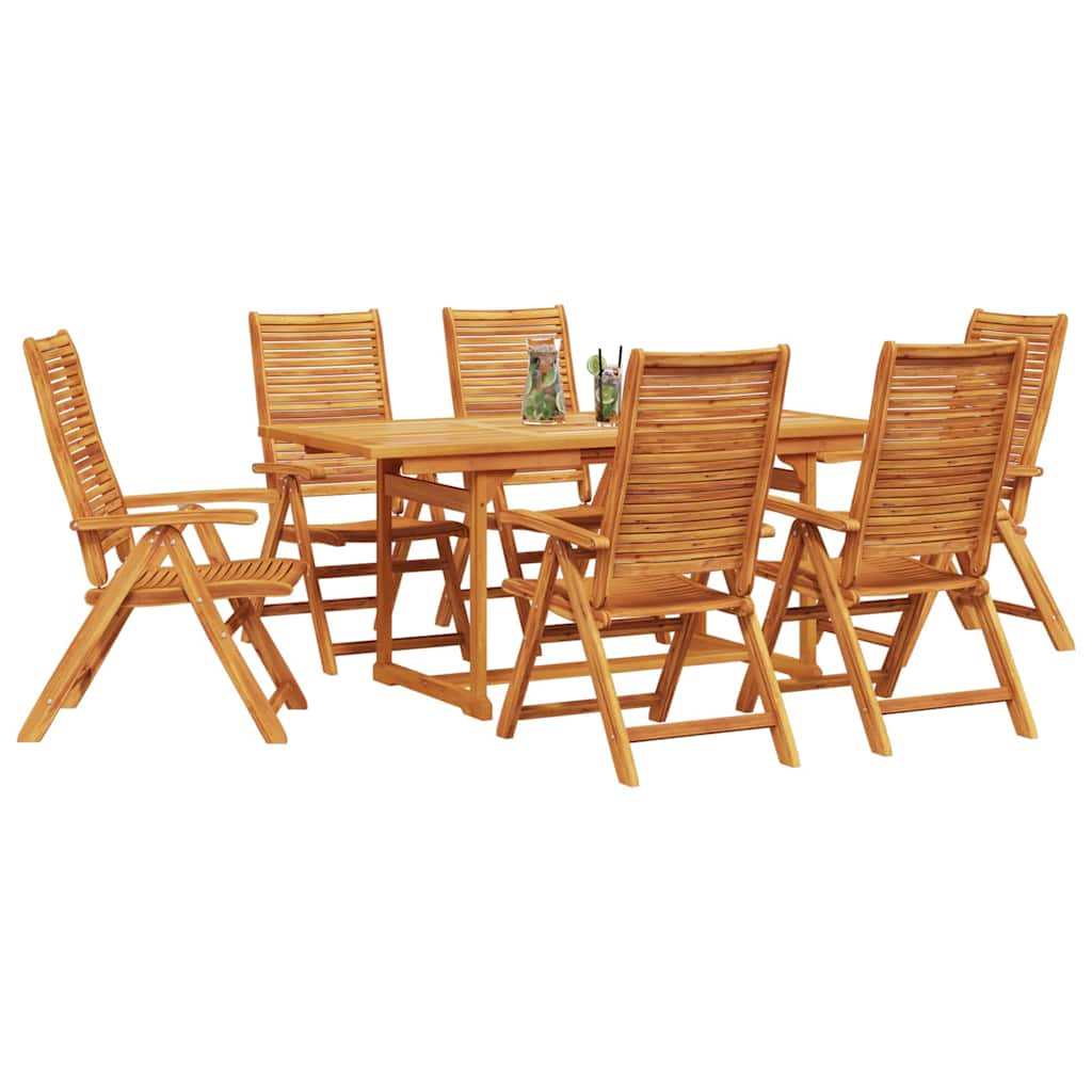 Set da Pranzo per Giardino 7 pcs Marrone | homemem39