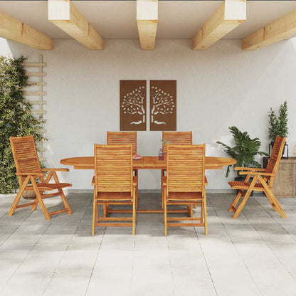 Set da Pranzo per Giardino 7 pcs Marrone | homemem39