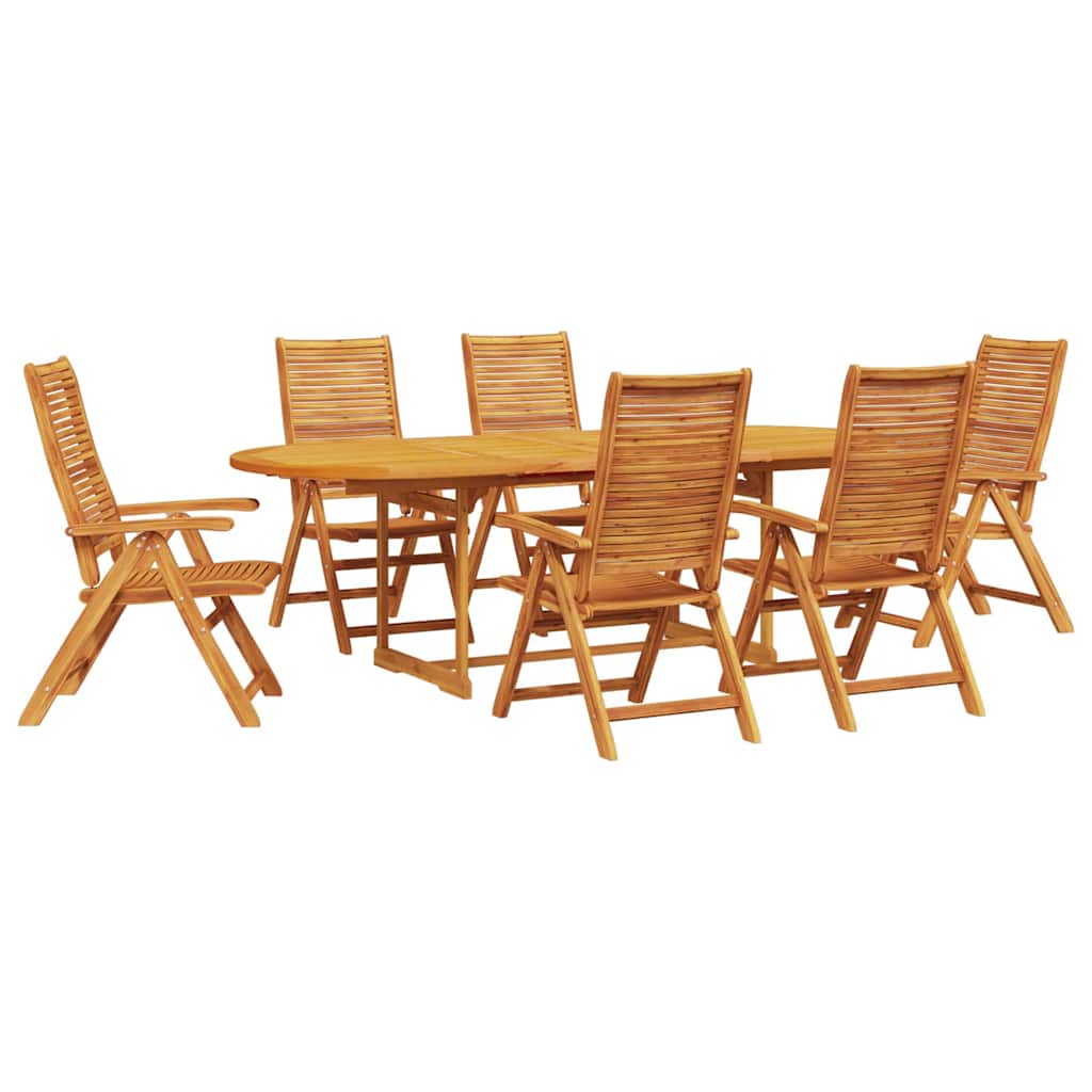 Set da Pranzo per Giardino 7 pcs Marrone | homemem39
