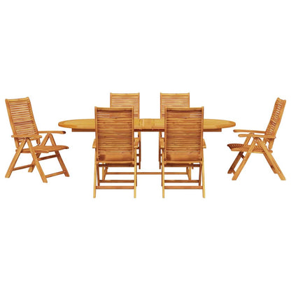 Set da Pranzo per Giardino 7 pcs Marrone | homemem39