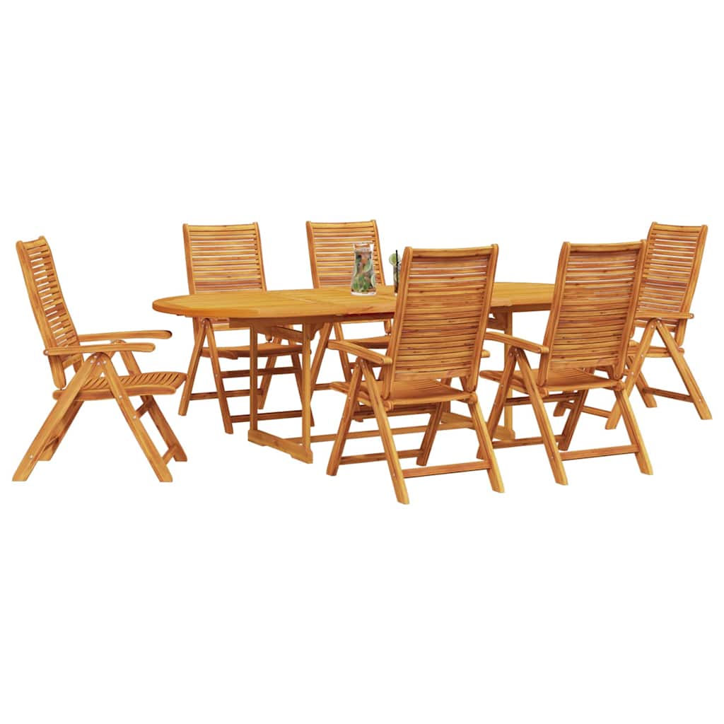 Set da Pranzo per Giardino 7 pcs Marrone | homemem39