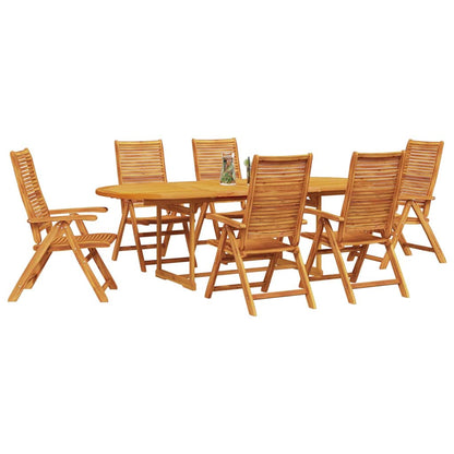 Set da Pranzo per Giardino 7 pcs Marrone