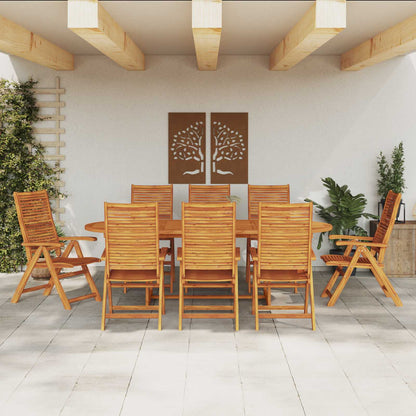 Set da Pranzo per Giardino 9 pcs Marrone | homemem39
