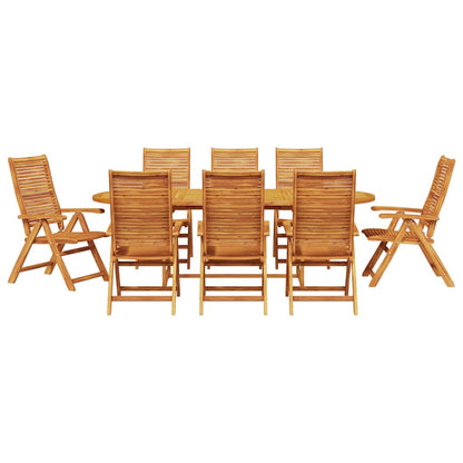 Set da Pranzo per Giardino 9 pcs Marrone | homemem39