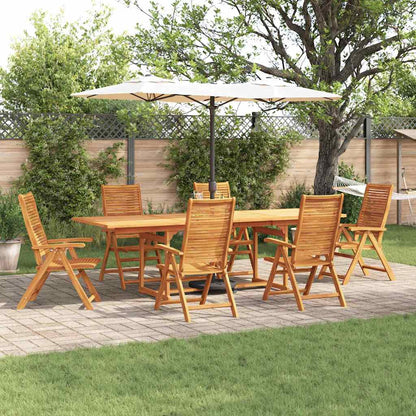 Set da Pranzo per Giardino 7 pcs Marrone | homemem39