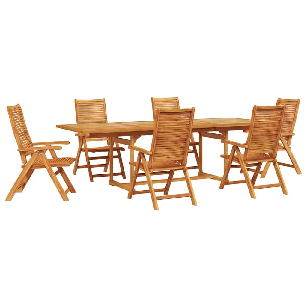 Set da Pranzo per Giardino 7 pcs Marrone | homemem39