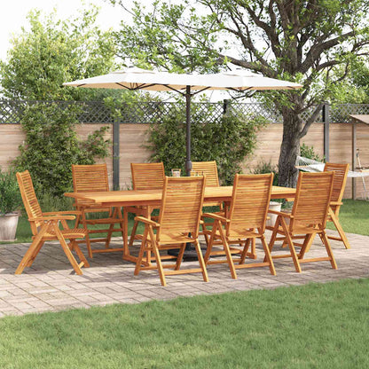 Set da Pranzo per Giardino 9 pcs Marrone