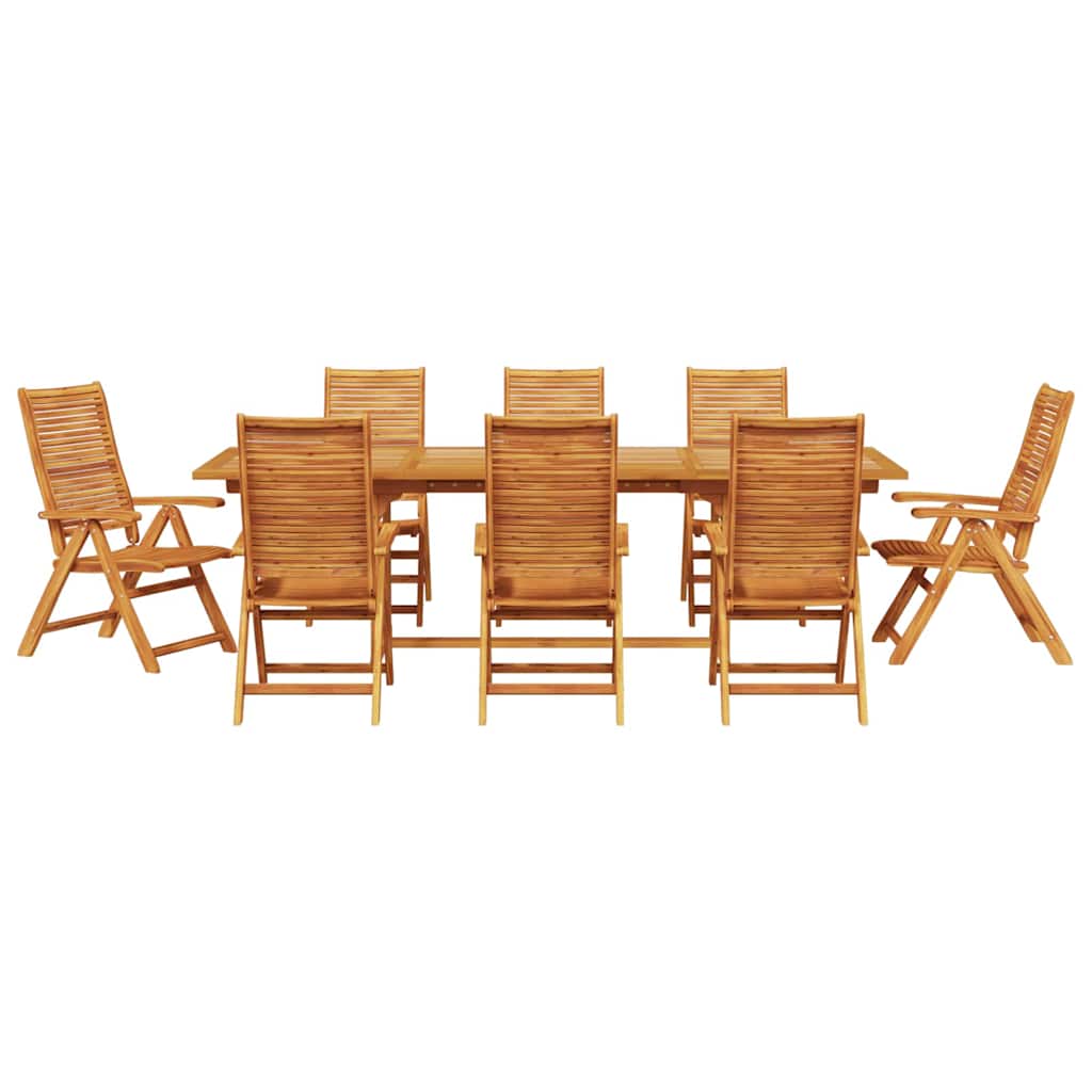 Set da Pranzo per Giardino 9 pcs Marrone | homemem39