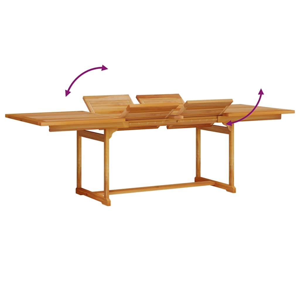 Set da Pranzo per Giardino 9 pz Marrone | homemem39