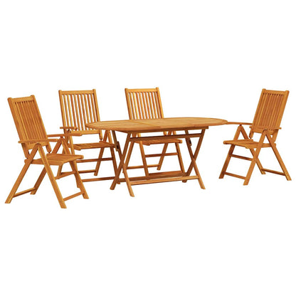 Set da Pranzo per Giardino 5 pcs Marrone - homemem39