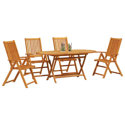 Set da Pranzo per Giardino 5 pcs Marrone - homemem39