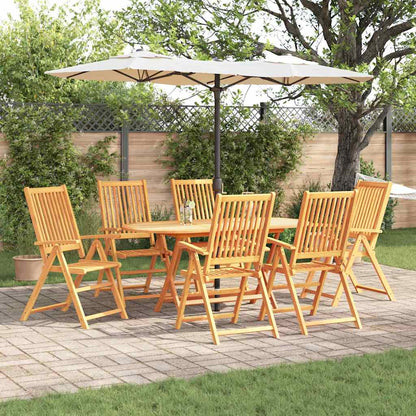 Set da Pranzo per Giardino 7 pcs Marrone - homemem39
