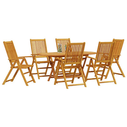 Set da Pranzo per Giardino 7 pcs Marrone - homemem39