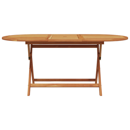 Set da Pranzo per Giardino 5 pcs Nero Legno di Acacia Massello