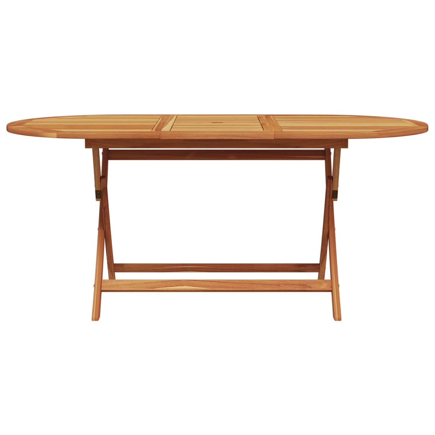 Set da Pranzo per Giardino 7 pcs Beige Legno di Acacia Massello