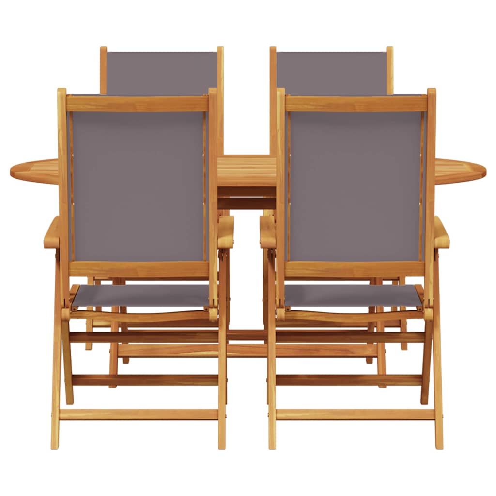 Set da Pranzo per Giardino 5 pcs Antracite - homemem39