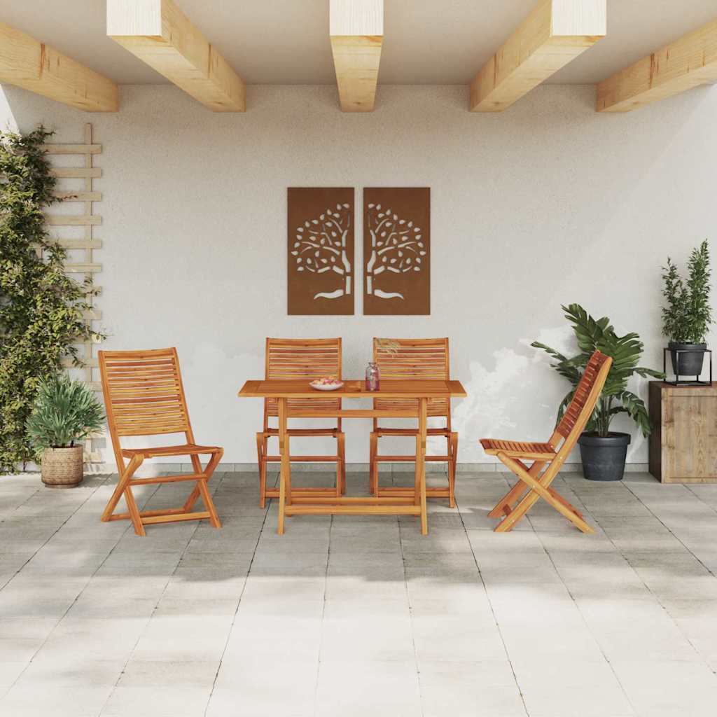 Set da Pranzo per Giardino 5 pcs Marrone | homemem39