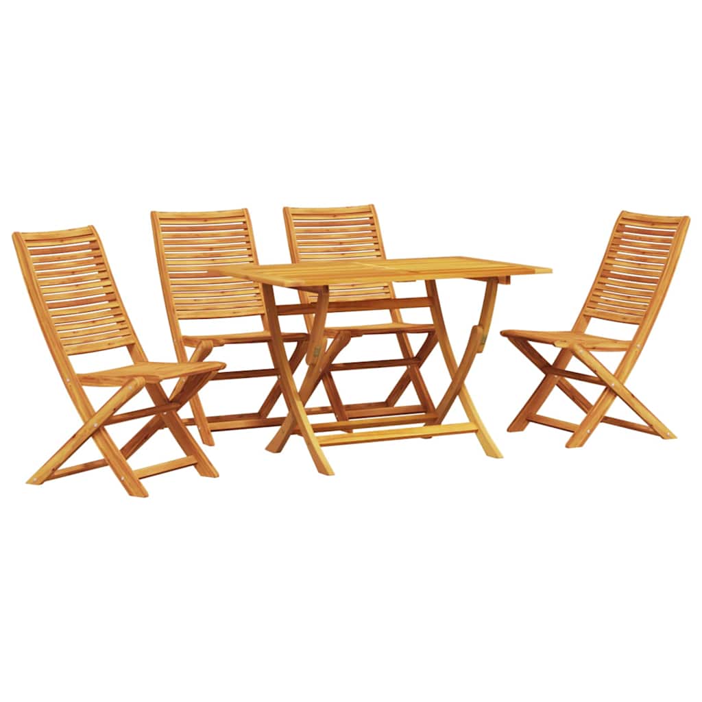 Set da Pranzo per Giardino 5 pcs Marrone