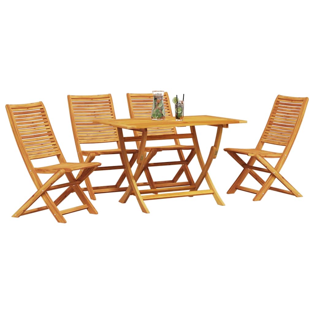 Set da Pranzo per Giardino 5 pcs Marrone | homemem39
