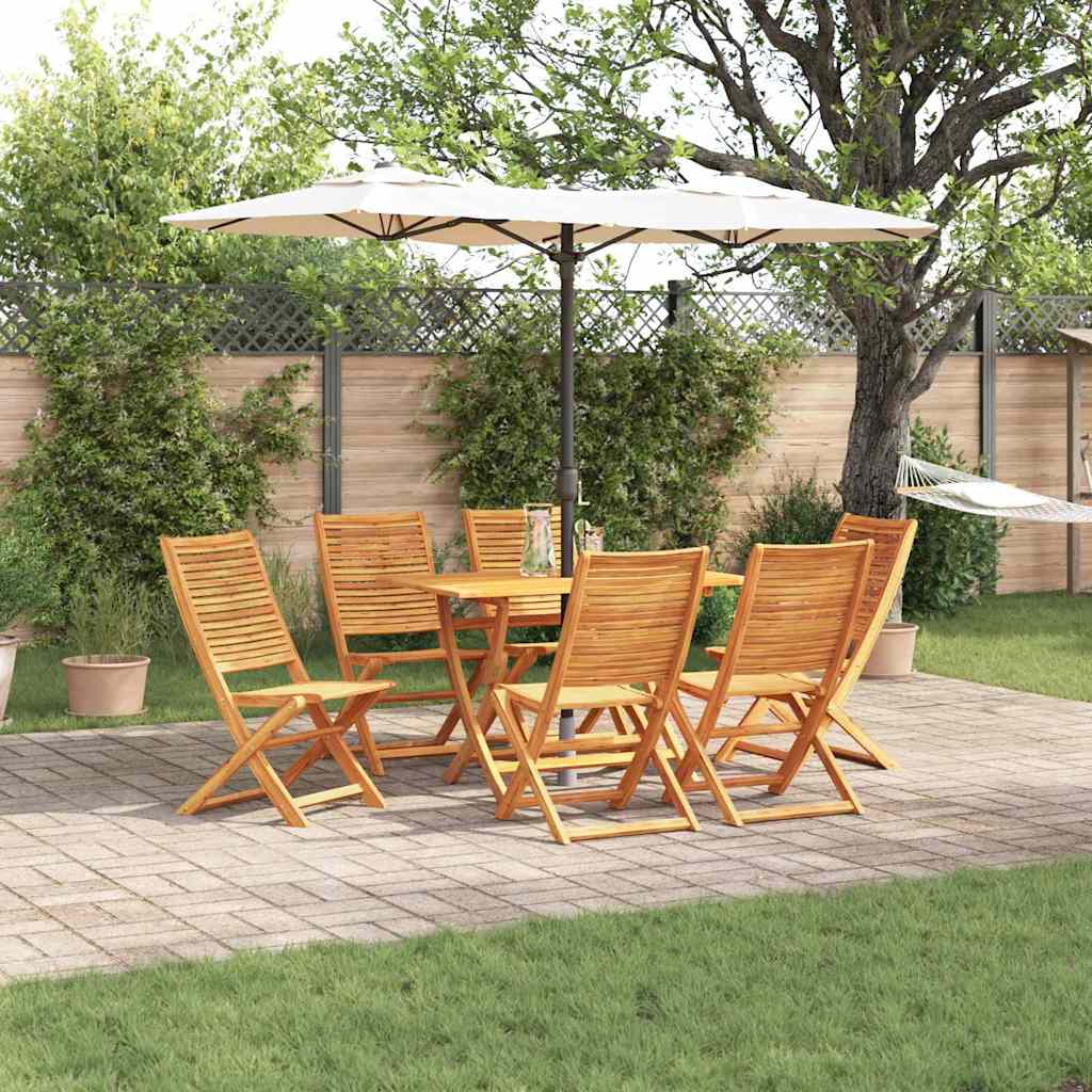 Set da Pranzo per Giardino 7 pcs Marrone | homemem39