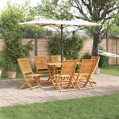 Set da Pranzo per Giardino 7 pcs Marrone | homemem39