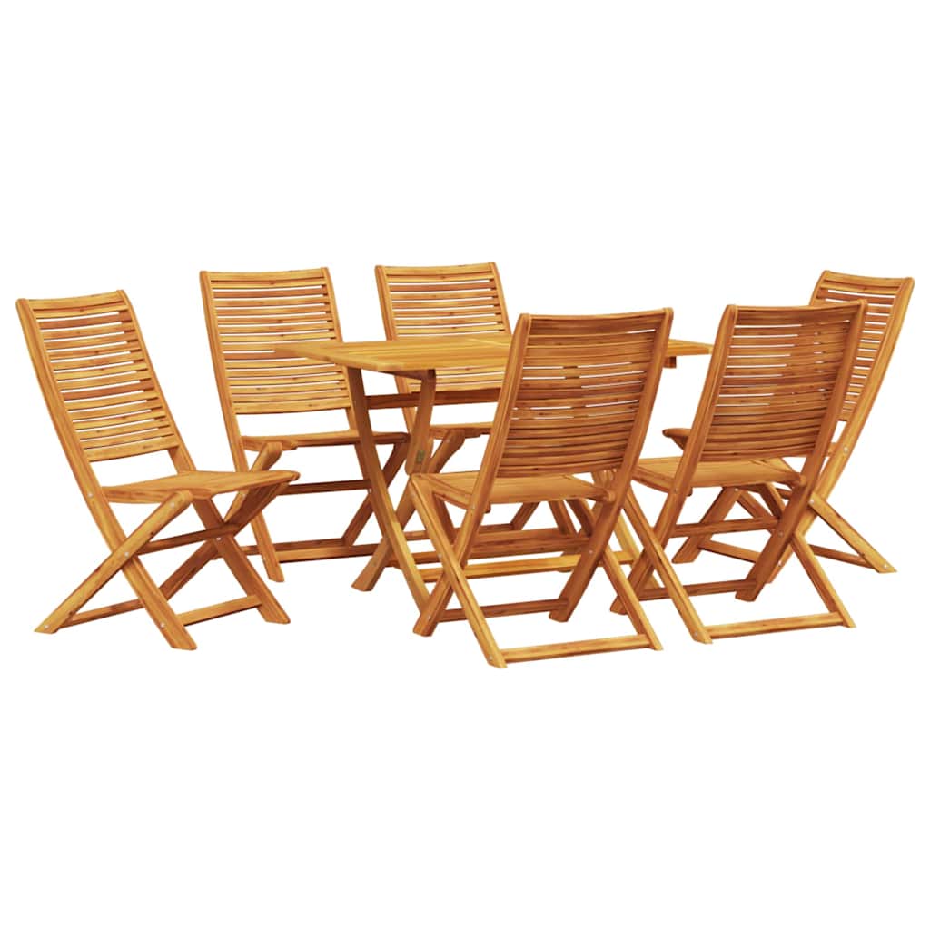 Set da Pranzo per Giardino 7 pcs Marrone | homemem39