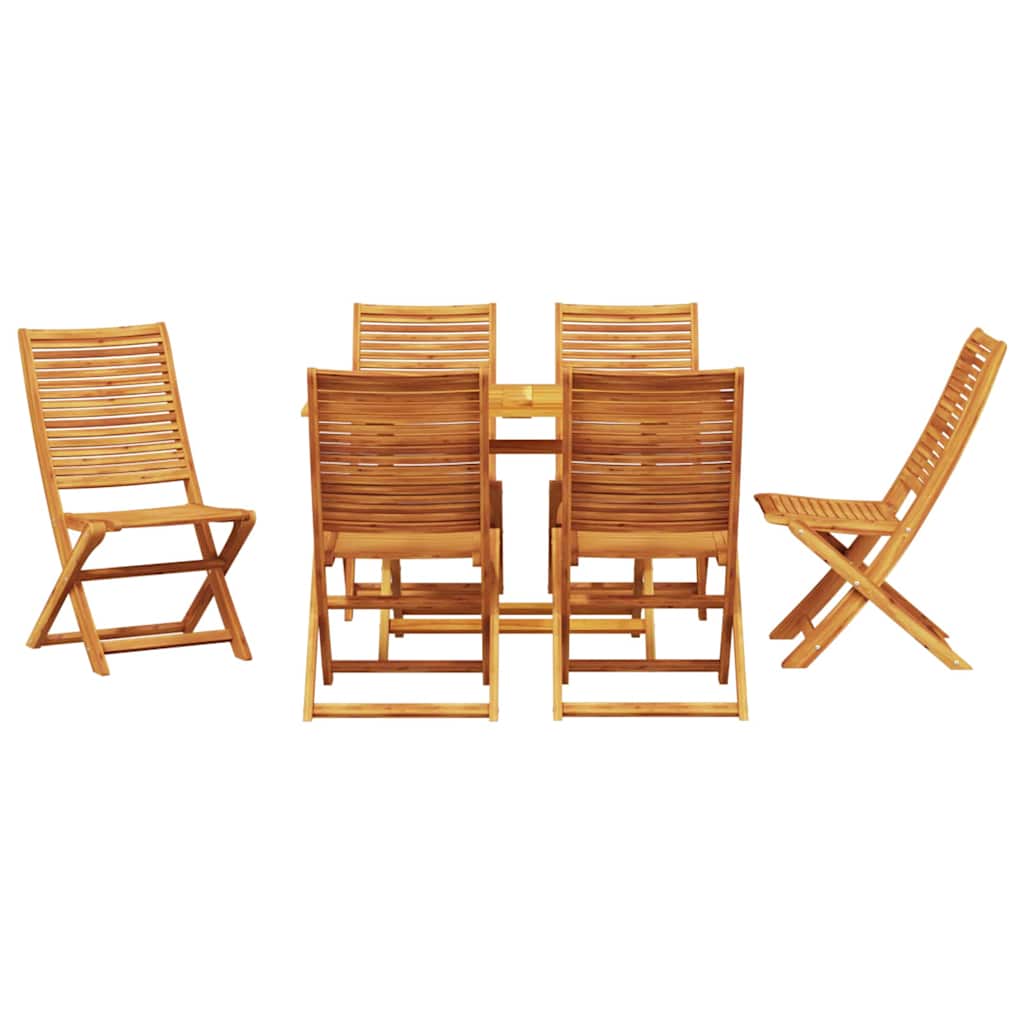 Set da Pranzo per Giardino 7 pcs Marrone | homemem39
