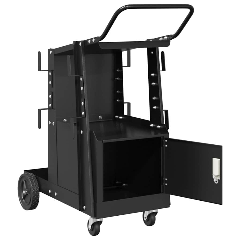 Carrello per saldatura Nero 90 x 46 x 96 cm Acciaio - homemem39