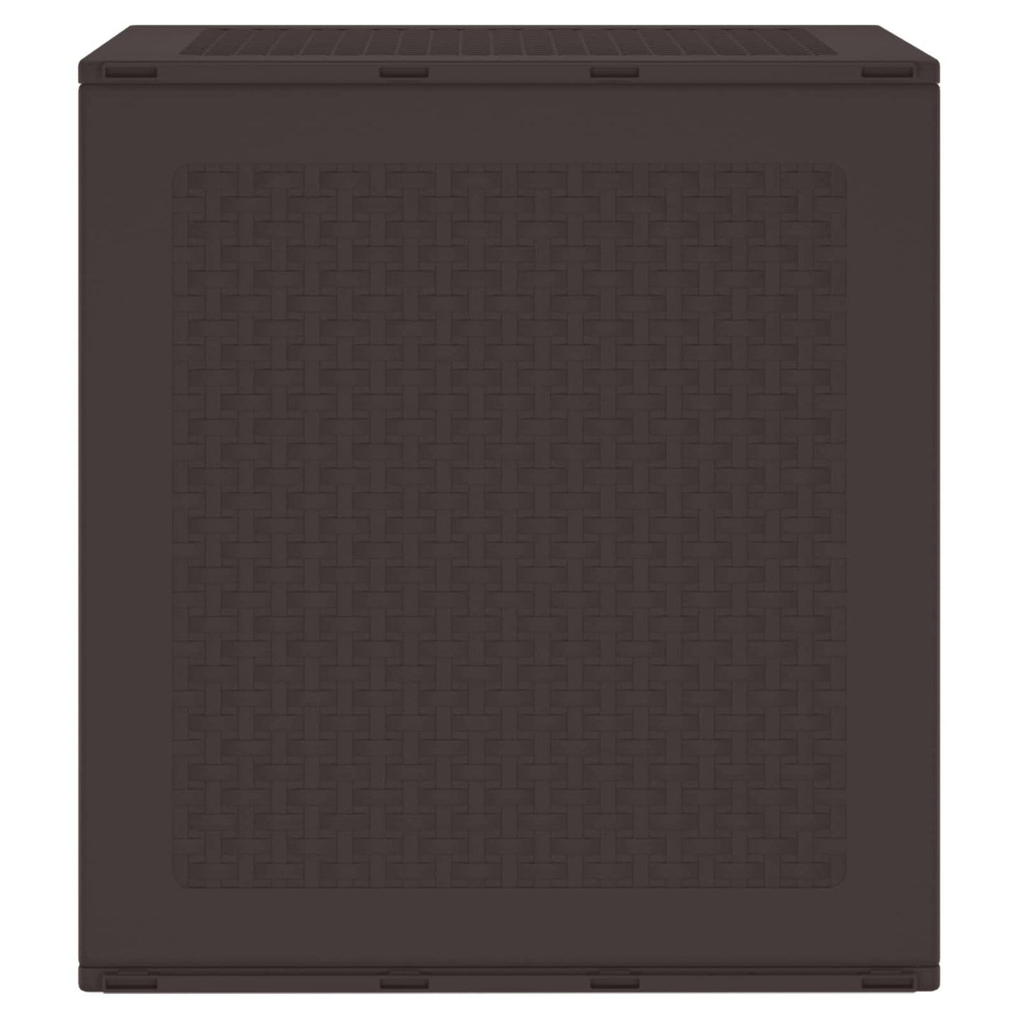 Scatola di Stoccaggio per Giardino Marrone 55 x 53 x 57 cm