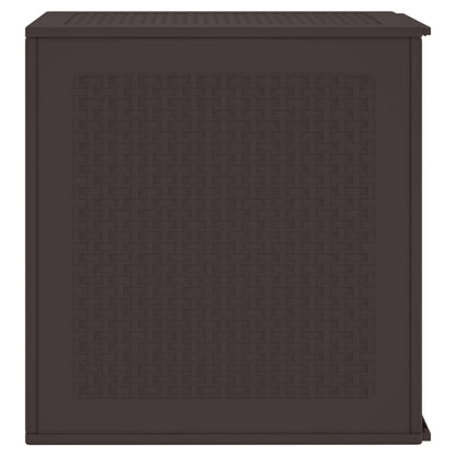 Scatola di Stoccaggio per Giardino Marrone 55 x 53 x 57 cm